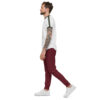 mscl Joggers "No Dirt Not a Sport" by Hope Nulf (Colour: Maroon Thigh) - Image 2